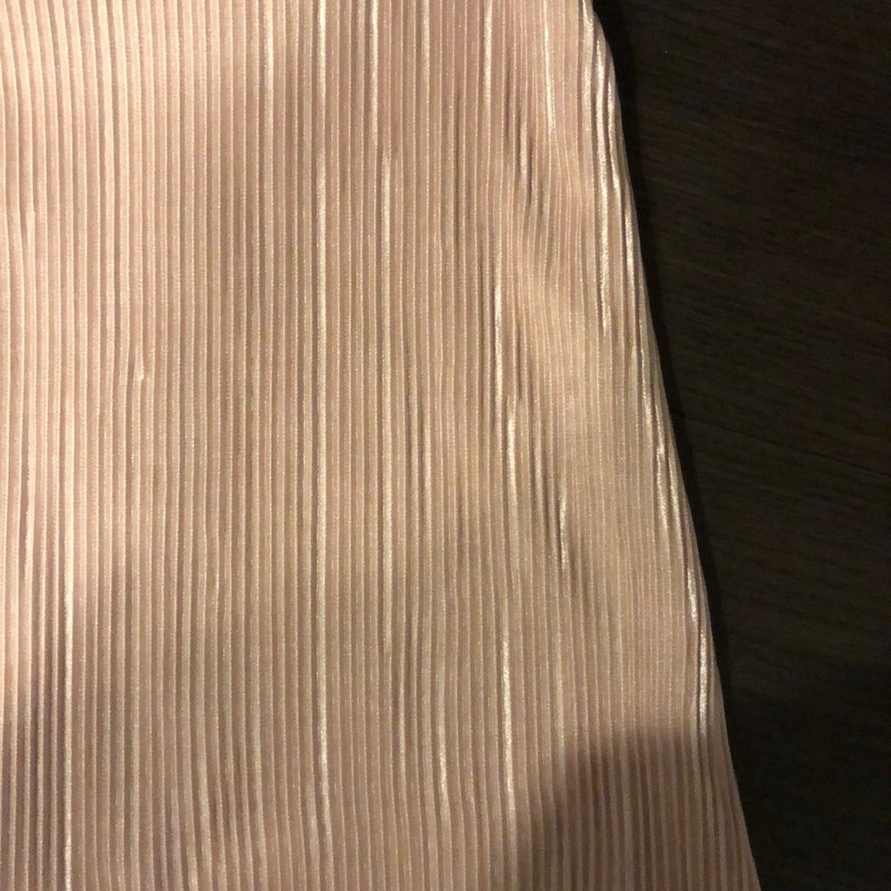 Misguided Pink Chiffon Pleaded Petite Mini Dress - Picture 3 of 4